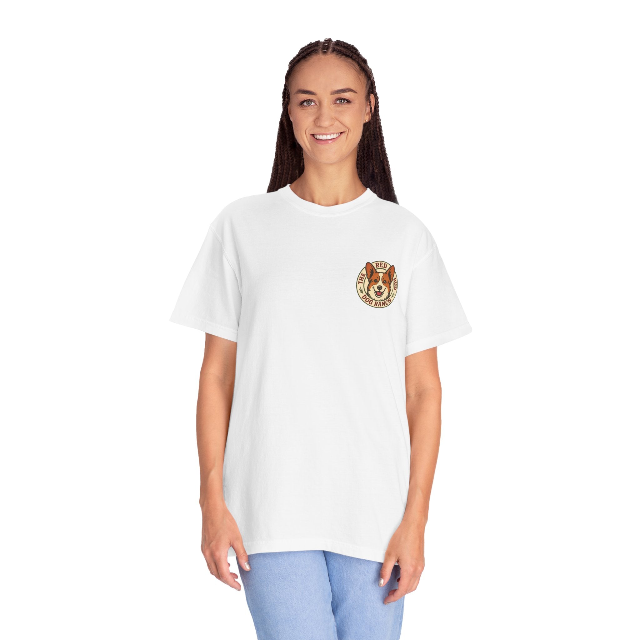 Red Bud Dog Ranch Logo Comfort Colors T-Shirt (Unisex)